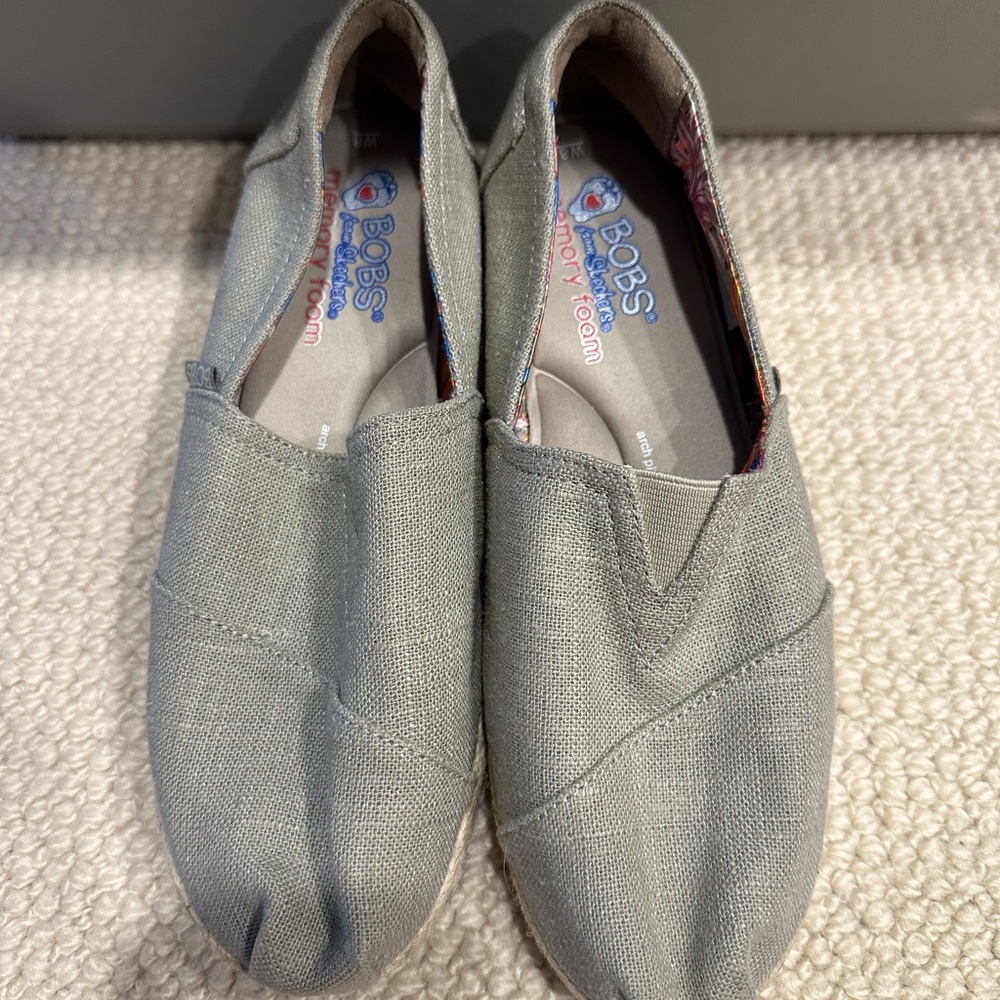 Bobs Gray Slip-Ons